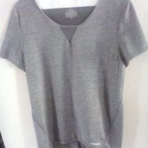 Women's Cuddl Duds Sport Layer Gray T Shirt